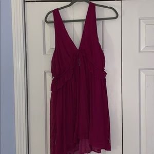 XS after people deep pink dress